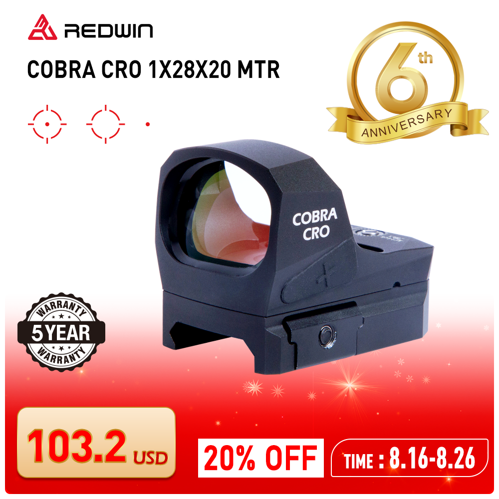 Cobra CRO 28x20 MTR – Red Win Optics