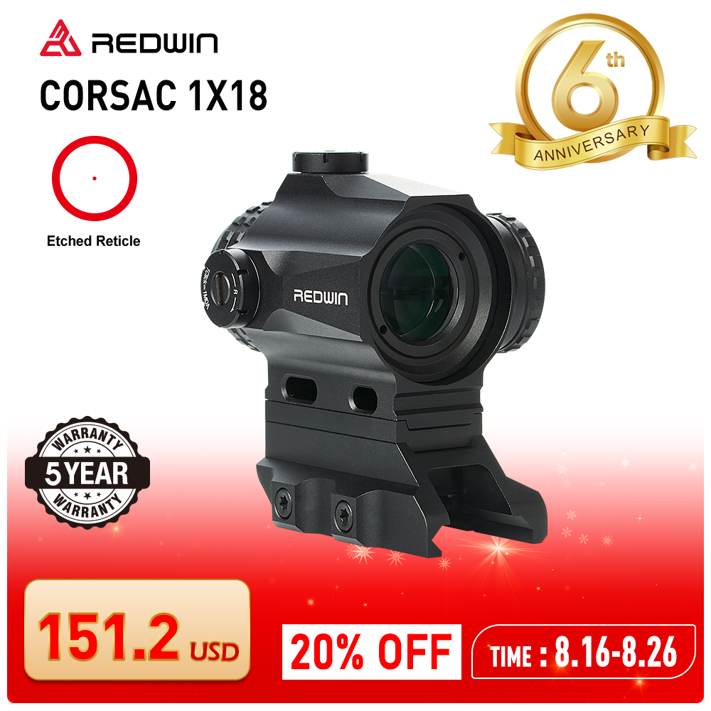 REDWIN CORSAC 1X18 RMP1 マイクロプリズムサイト Amazon.co.jp: Red
