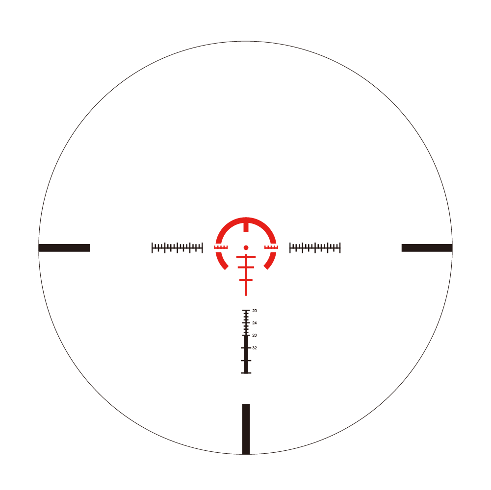 Red Win Blackbeast 1-10x24 IR LPOV Scope Wilder F.O.V. Extrem Low